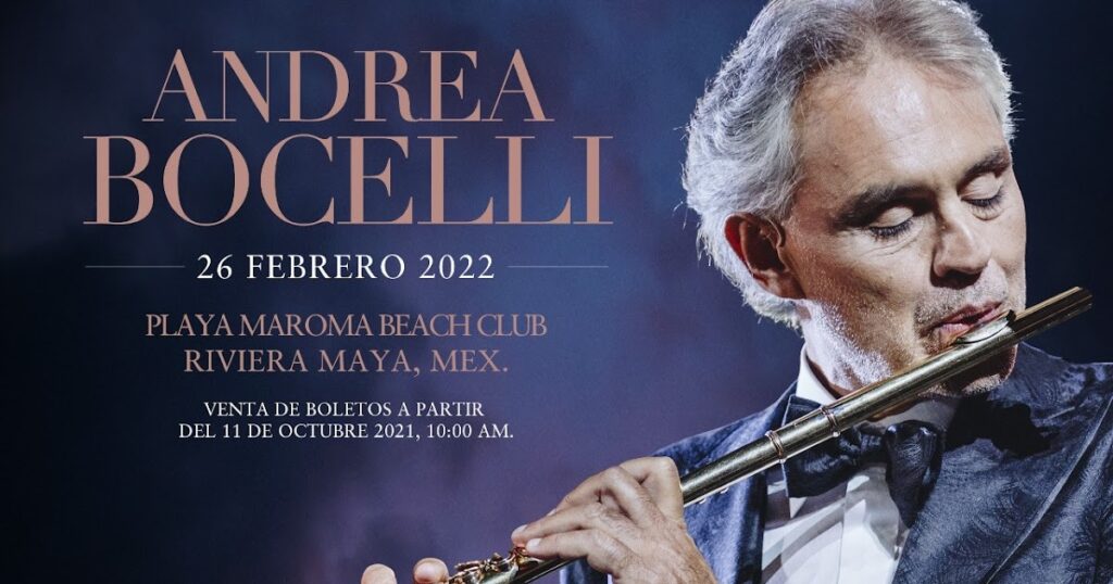 Andrea boccelli hará vibrar la riviera maya en 2022 la revista del sureste mx Bocelli 01 10 21 01