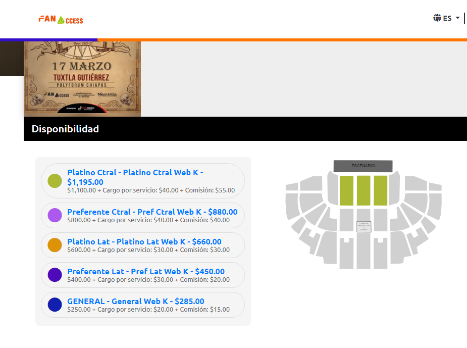 Costos Concierto Mago De Oz