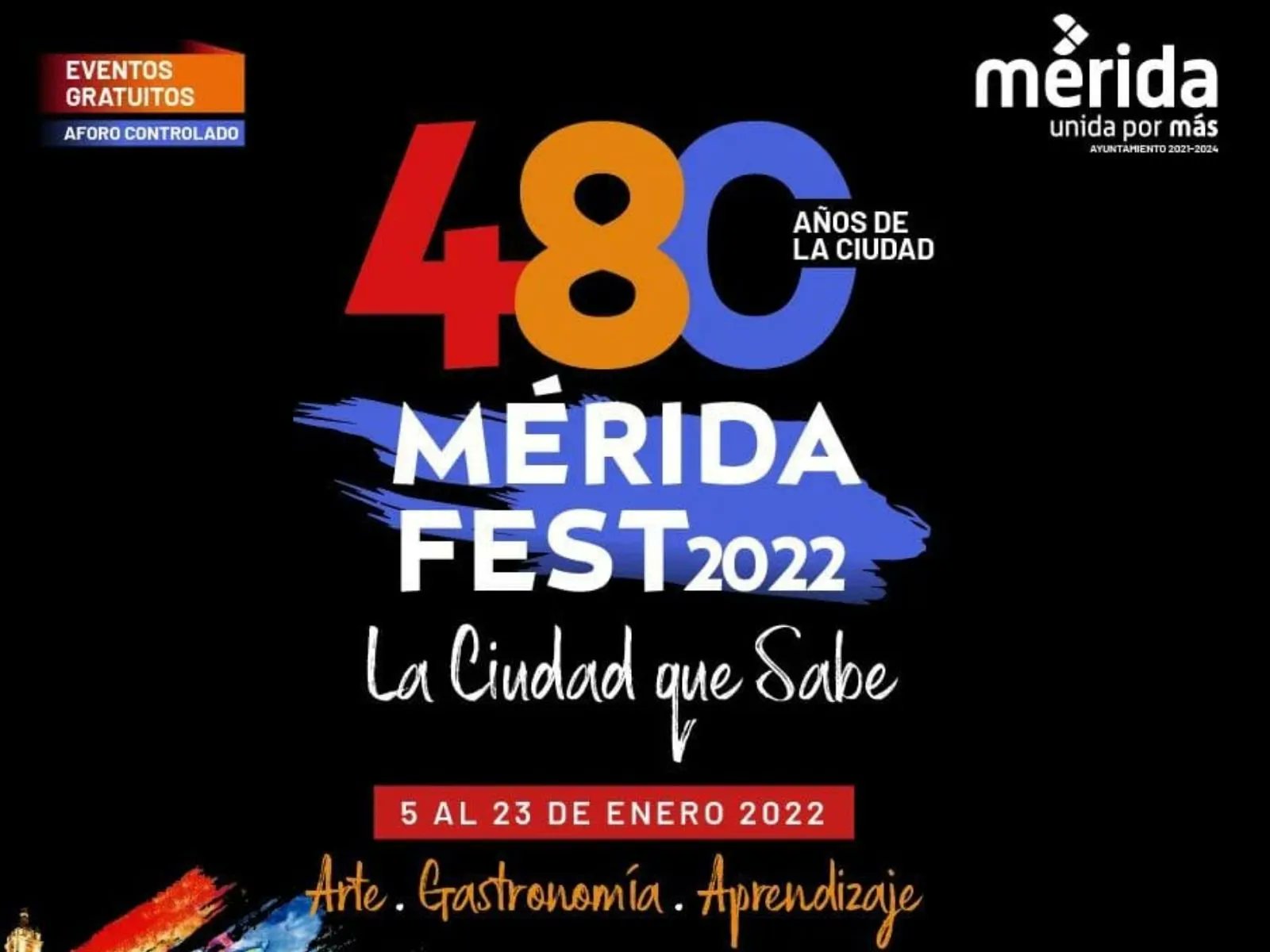 Mérida Fest, 480 años de la fundación de la ciudad